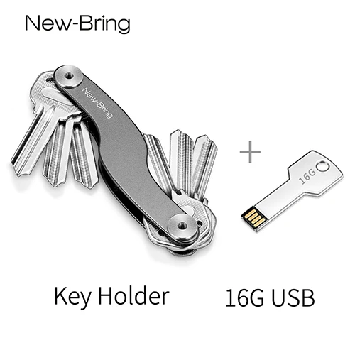 Smart Key Holder Organizer Key Wallet - Цвет: Grey Holder Disk