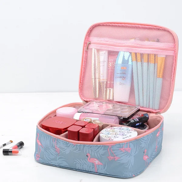 B style flamingo Diniwell Neceser Новая женская портативная многофункциональная косметичка органайзер для путешествий с Фламинго косметичка для макияжа - Цвет: B style flamingo