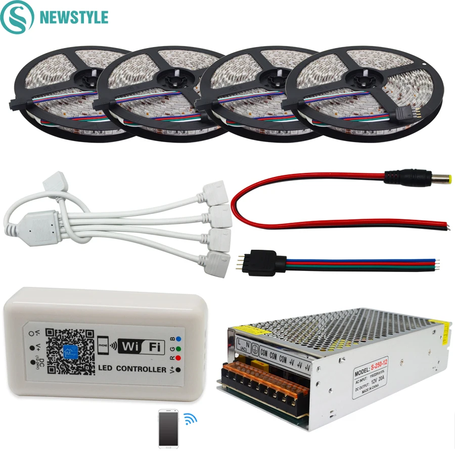 DC12V 5050 RGB Светодиодные ленты света Водонепроницаемый 60 Светодиодный/m лазерный