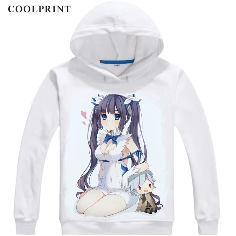 Толстовки DanMachi семейство мужские толстовки в стиле хип хоп Аниме Толстовка с