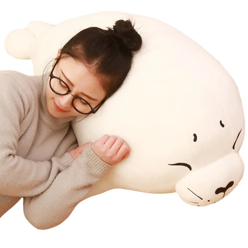 Дориа Trader 39 '' / 100 см Baby Doll Большой Фаршированные мультфильм животных Arctic Seal