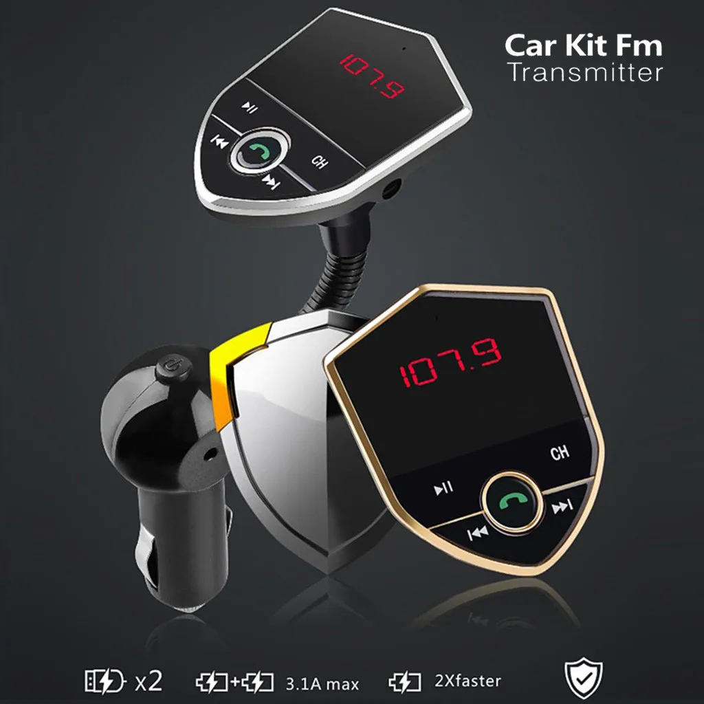 Беспроводной Bluetooth комплект для автомобиля fm передатчик автомобильный AUX аудио