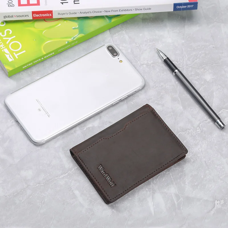 Кошелек WardWolf мужской из натуральной кожи с отделением для карт|Мужские кошельки|