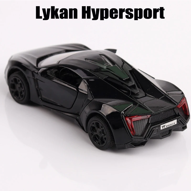 Модели автомобилей 1:36 Масштаб Lykan Hypersport сплав автомобиль игрушки для детей