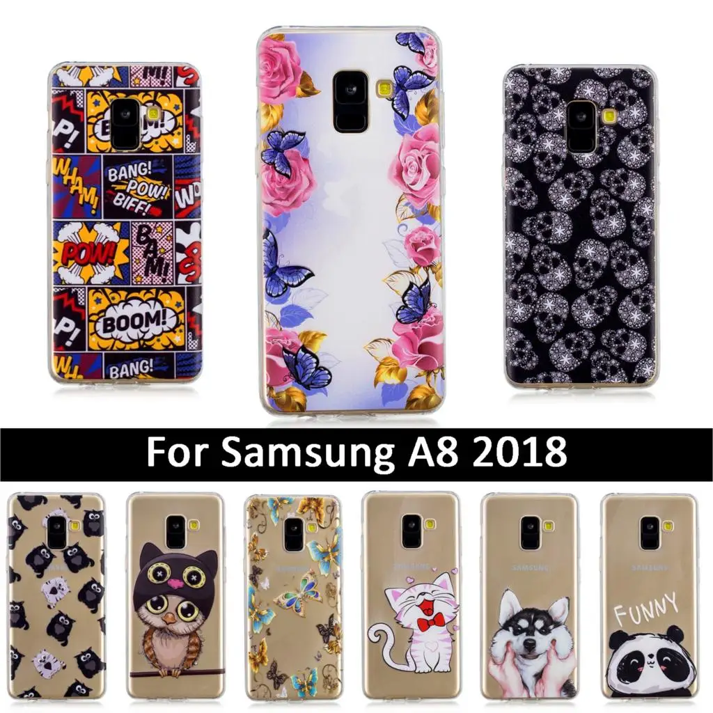 Новейший роскошный чехол из ТПУ для Samsung Galaxy A8 2018/A530/A530F мягкие силиконовые чехлы