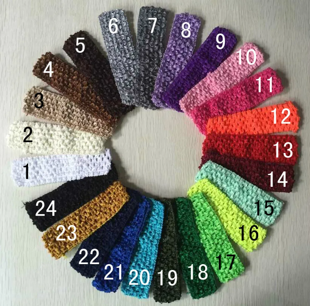 

Низкая цена 4cmx15-16cm эластичная повязка на голову, повязка на голову 24 цвета