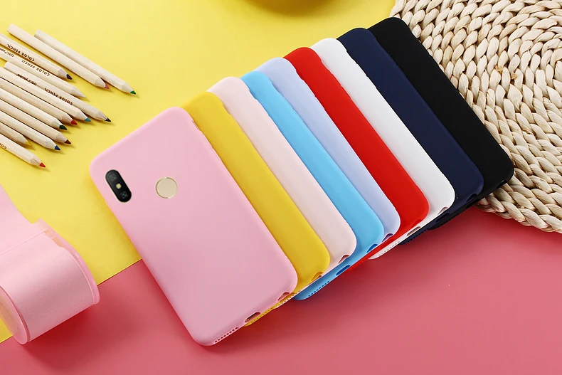 Мягкий чехол карамельного цвета из ТПУ для Huawei Y6 II 2018 Y9 Prime Y7 P20 P30 Pro Lite | Мобильные