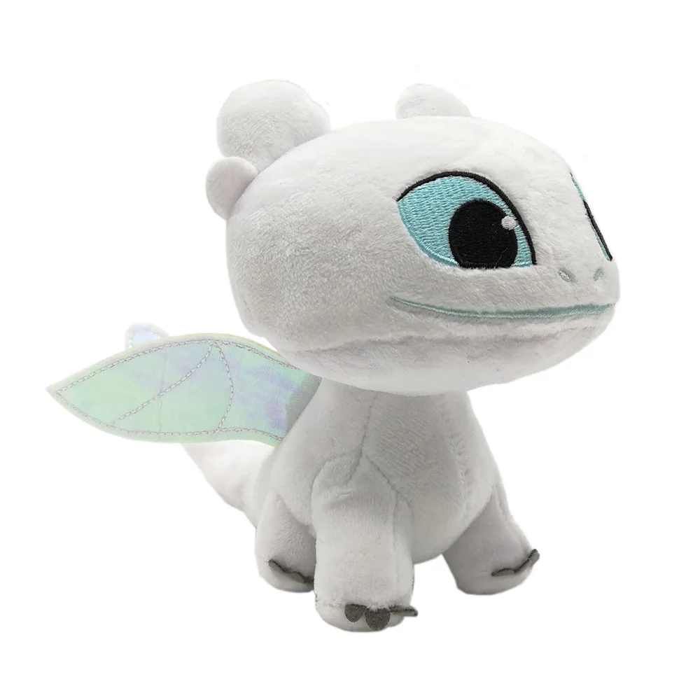 13CM Light Fury Светильник Fury/Ночная фурия Беззубик девушка белый дракон 13-25 см мягкие куклы животных плюшевые куклы фигурка TYQQ - Цвет: 13CM Light Fury