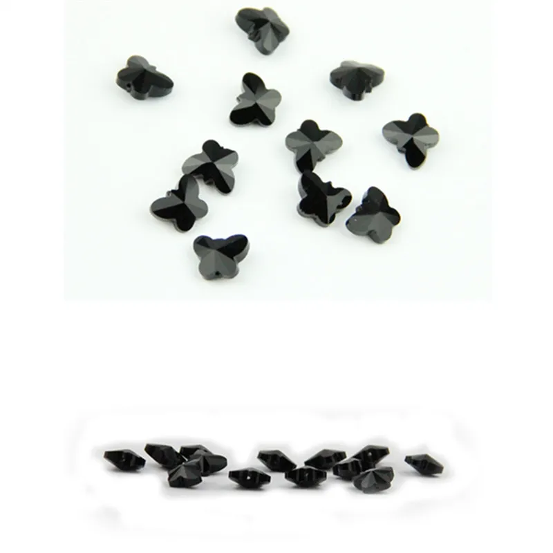 Черная 14 мм декоративная 2000 шт свадебная прозрачная в форме бабочки из бусин |