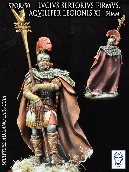 [Loong Way Miniatures] модели Alexandros Lucius Sertorius Firmus Aquilifer Legio XI &quotClaudia Pia e Fidelis&quot 54 мм|fide| |