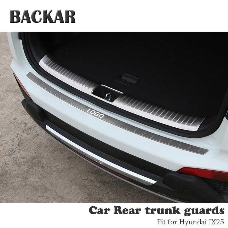 BACKAR 1 шт. автомобильные наклейки на бампер заднего багажника для Hyundai Creta IX25 2015 2016