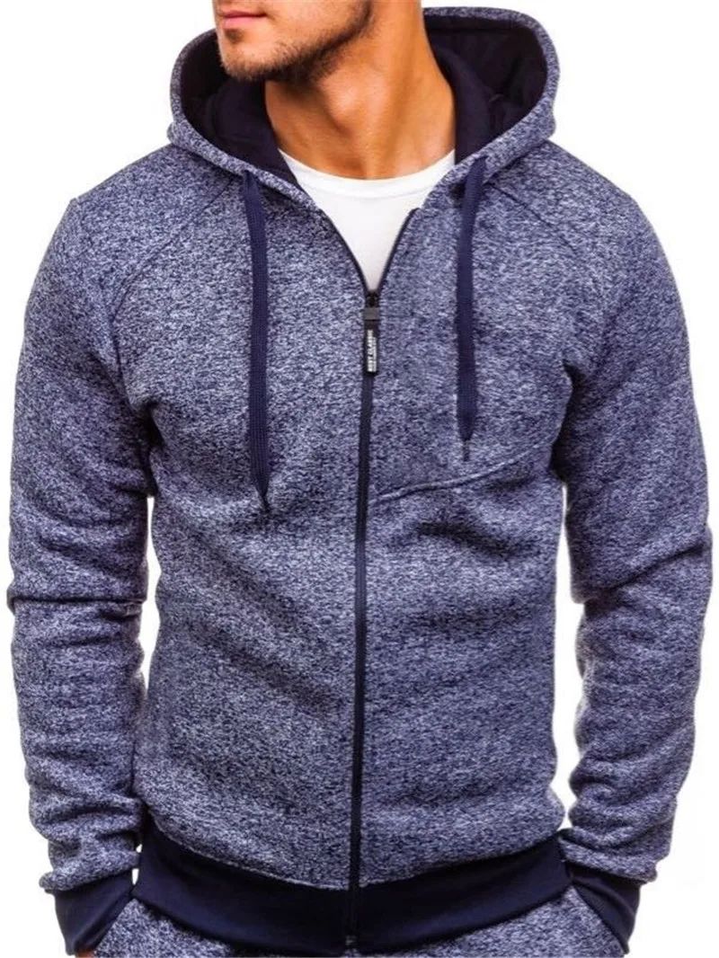 

HIRIGIN Newest Mens Tracksuit Set Hooded Zipper Hoodie Camo Tops Jogger Coat active Cotton pants 2PCS Autumn Suit