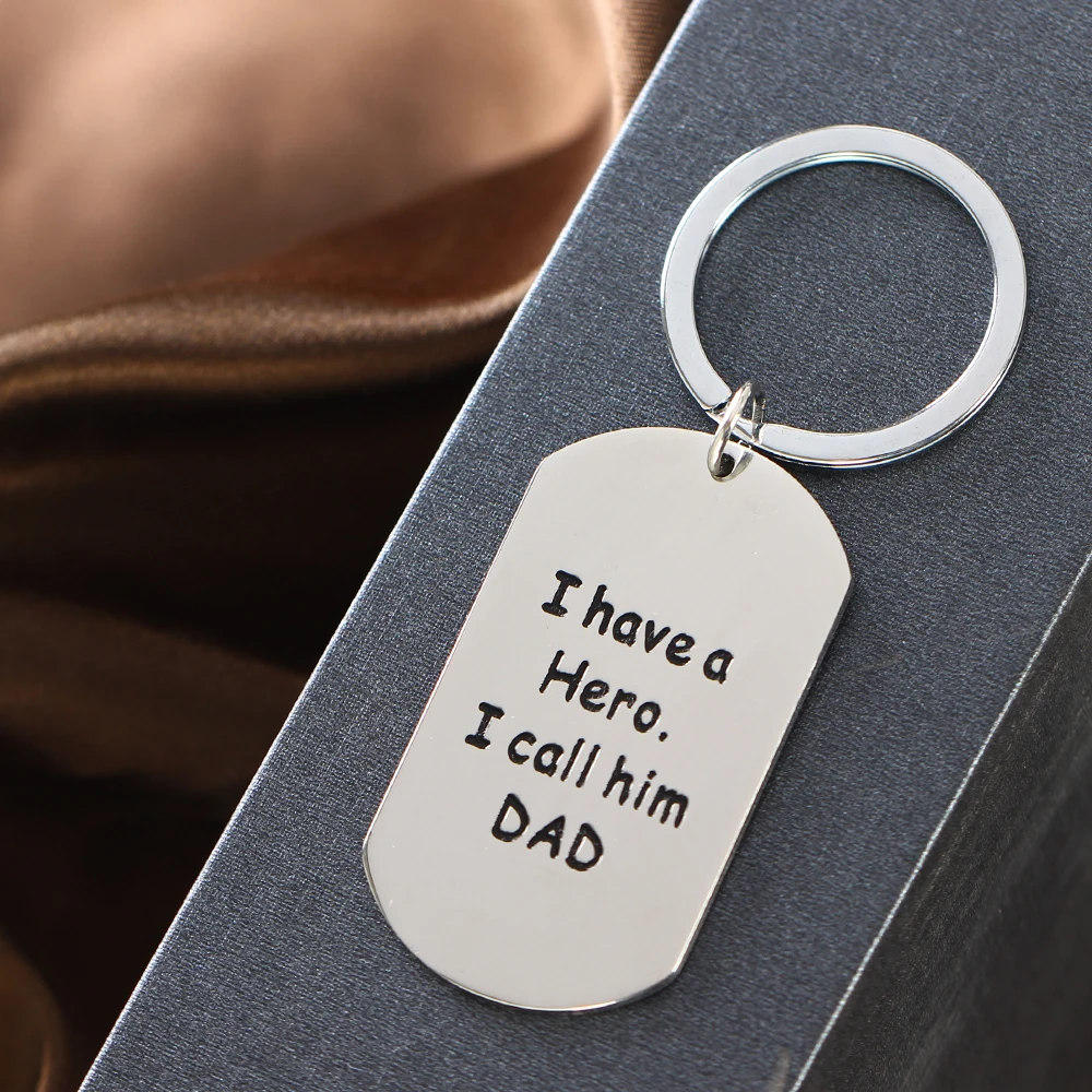 Оптовая продажа 12 шт. брелок с надписью I Have A Hero Call Him Dad семейный для папы и ключей