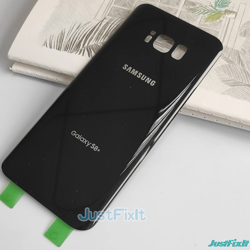 Для SAMSUNG Galaxy S8 + Plus G955 G955F задняя крышка для аккумулятора стекла Корпус чехол