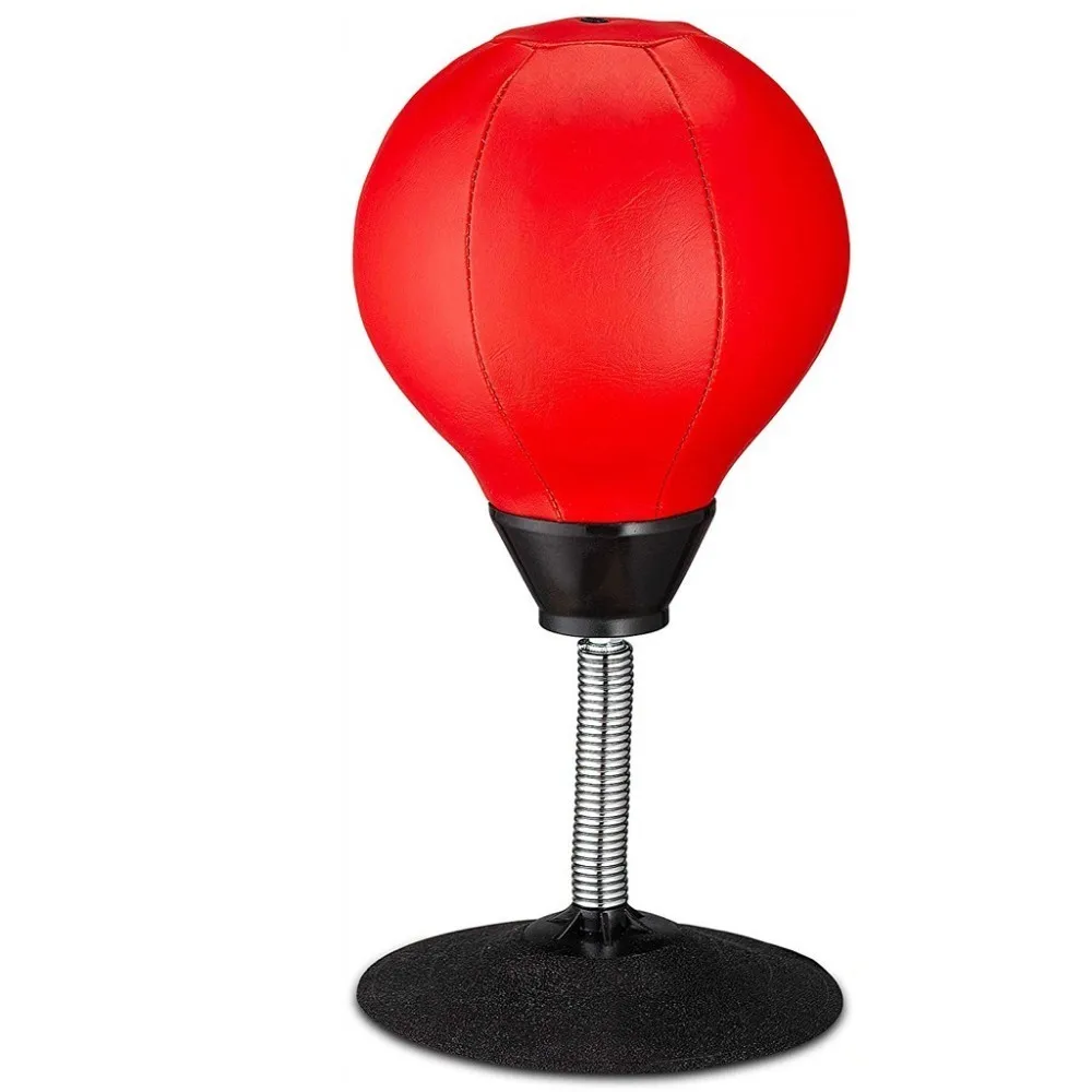 Red Стоящий PU настольный боксерский мяч снятие стресса борьба скорость рефлекторный тренировка удар мяч Муай Тай ММА упражнения спортивное оборудование - Цвет: Red