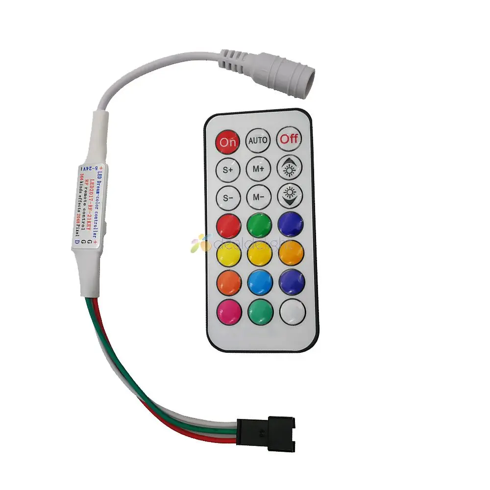 Мини контроллер для светодиодной Пиксельной ленты WS2811 SK6812 WS2812B 6803 1903 с пультом