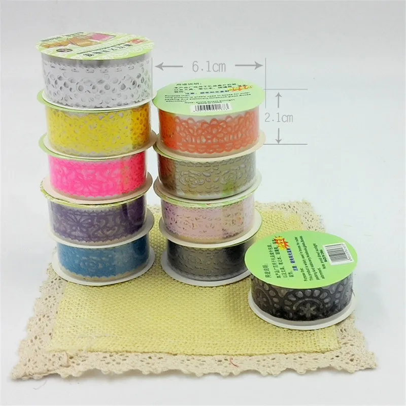 1 шт. 2 см Ширина м Длина Кружева Ленты многоцветный Стикеры ручной работы DIY Craft