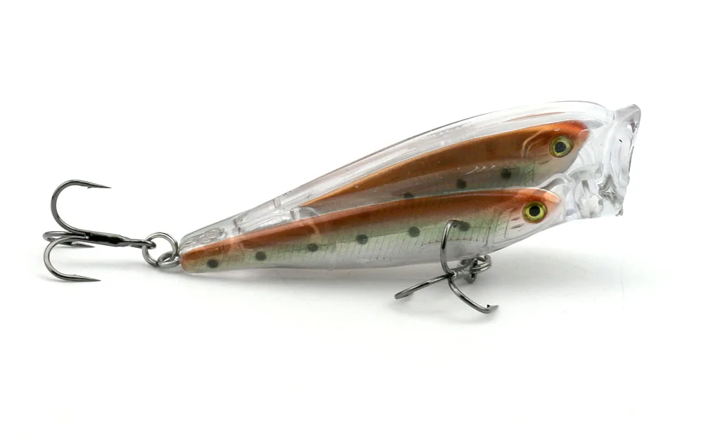 

HENGJIA 1pcs/lot Topwater hard bait popper fishing lure Group fish bait swimbait bass pike crank bait fishing tackle