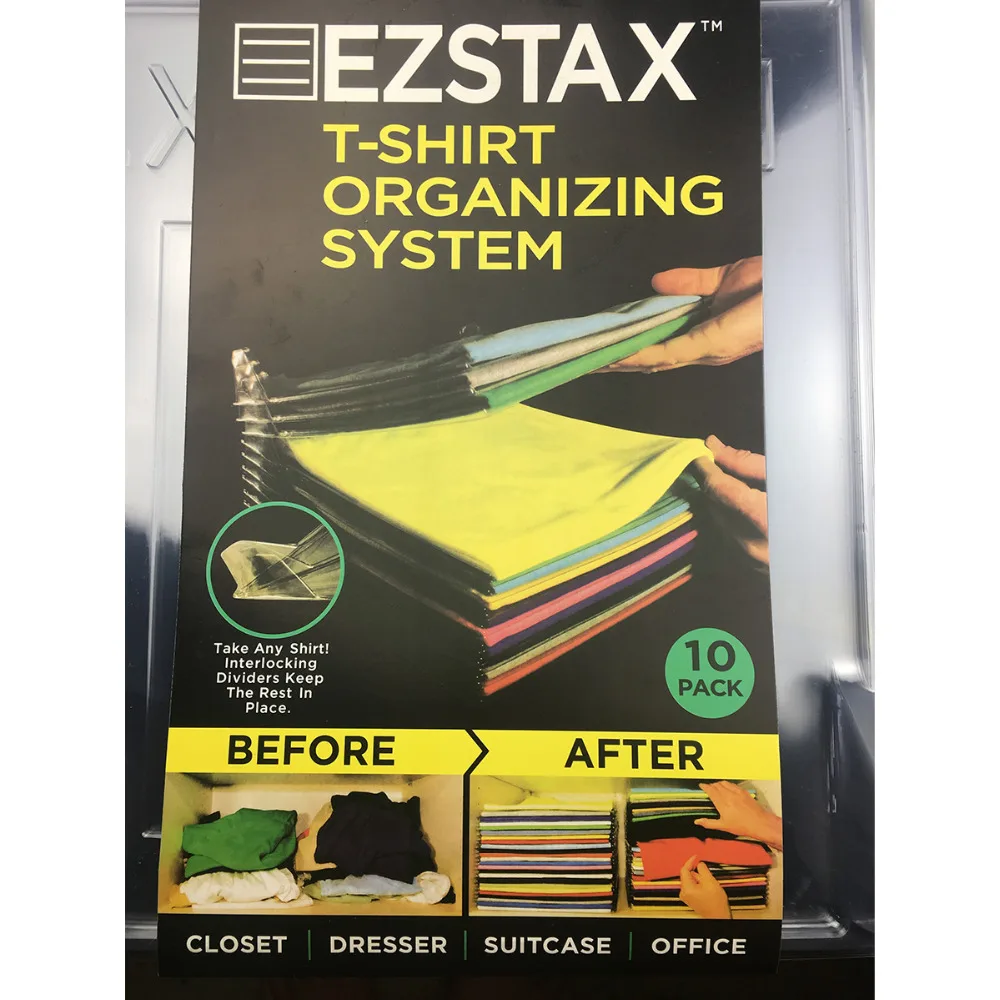 Органайзер для одежды Ezstax 10/15/20 слоев органайзер тканевый ящик хранения офисных