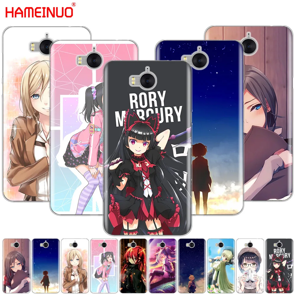 HAMEINUO милый аниме девушка комикс сотовый телефон чехол для huawei honor 3C 4X 4C 5C 5X 6 7 Y3 Y6 Y5 2