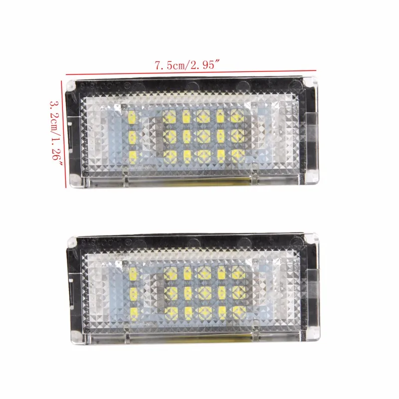 2 шт. 18 светодиодный SMD без ошибок номерного знака светильник для BMW E46 4D 5D седан