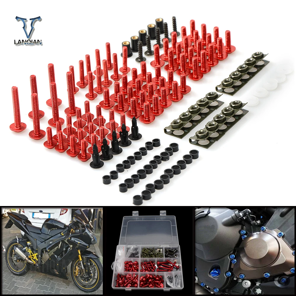 CNC Universal Motorcycle Accessories Fairing/windshield Bolts Screws set For Ducati monster 400 620 620mts 696 | Автомобили и