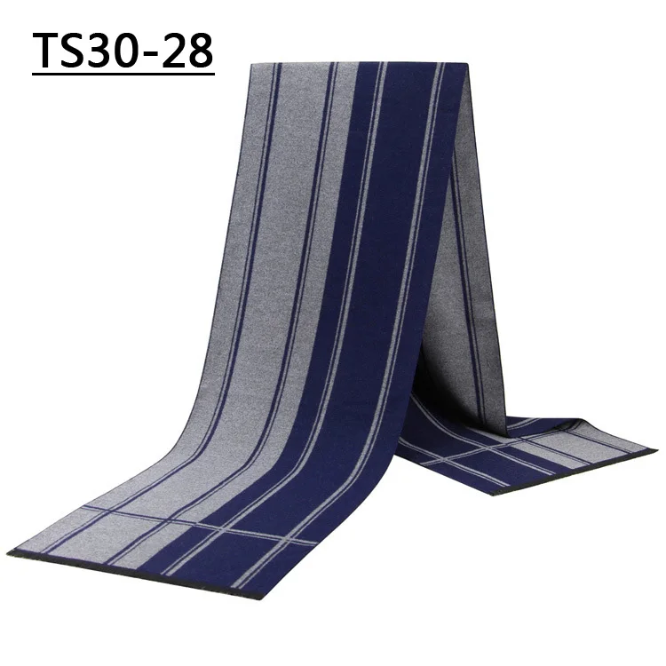 TS30 - 28 YISHLINE, модные, 180X30 см, Толстые мужские шарфы, зимние, мягкие, мужские, кашемировые, вискозные, с кисточками, шарф, модальный, подарок для отца и мужчины - Цвет: TS30 - 28