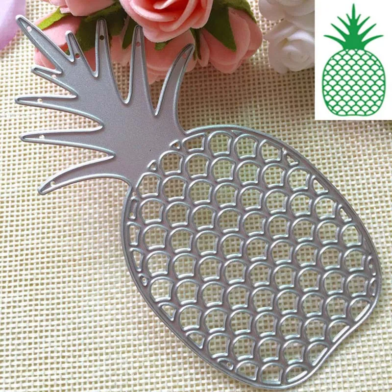 Ананасовый металлический прорезной трафарет для окраски DIY альбом скрапбукинга