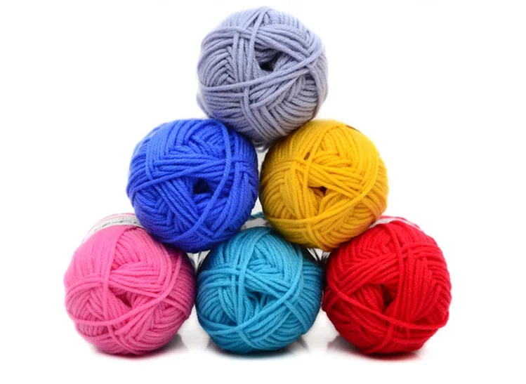 

mylb 500g Strands Milk Cotton Knitting Yarn Soft Warm Baby Yarn for Hand Knitting Supplies wool scarf line thick cotton thread