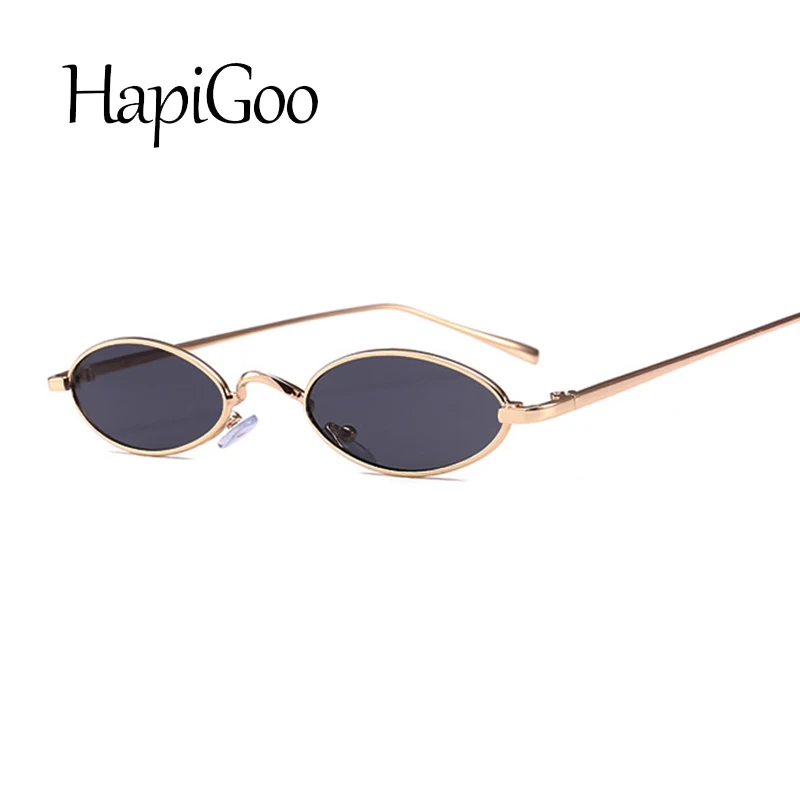 HapiGOO Брендовая дизайнерская обувь Малый Овальные Солнцезащитные очки