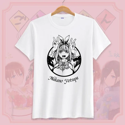 18 Аниме Gotoubun no Hanayome The quintestinal Quintuplets Nakano Ichika футболка Косплей Nakano Ichika футболка безрукавки "Аниме" унисекс - Цвет: 18