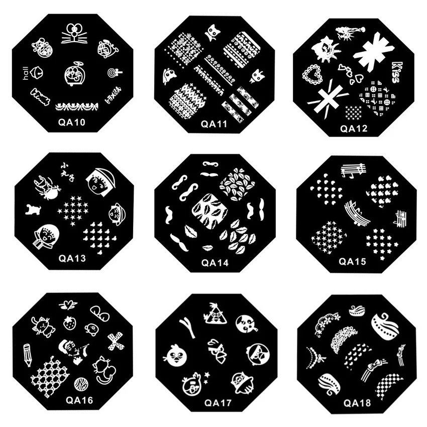 1 шт. трафарет для стемпинга ногтей с изображением цветов | Красота и здоровье