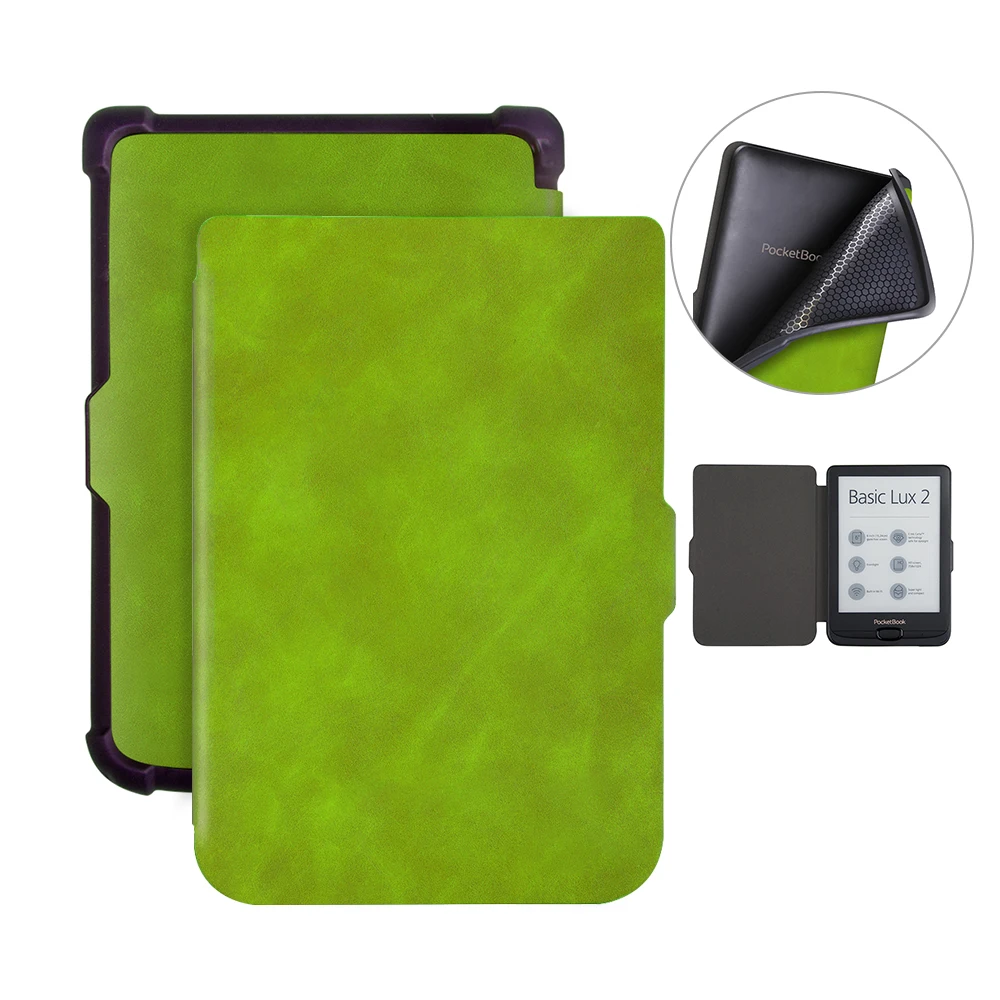 Умный тонкий защитный чехол для Pocketbook 616/627/632 basic Lux 2/touch Lux/touch HD + 2 бесплатных