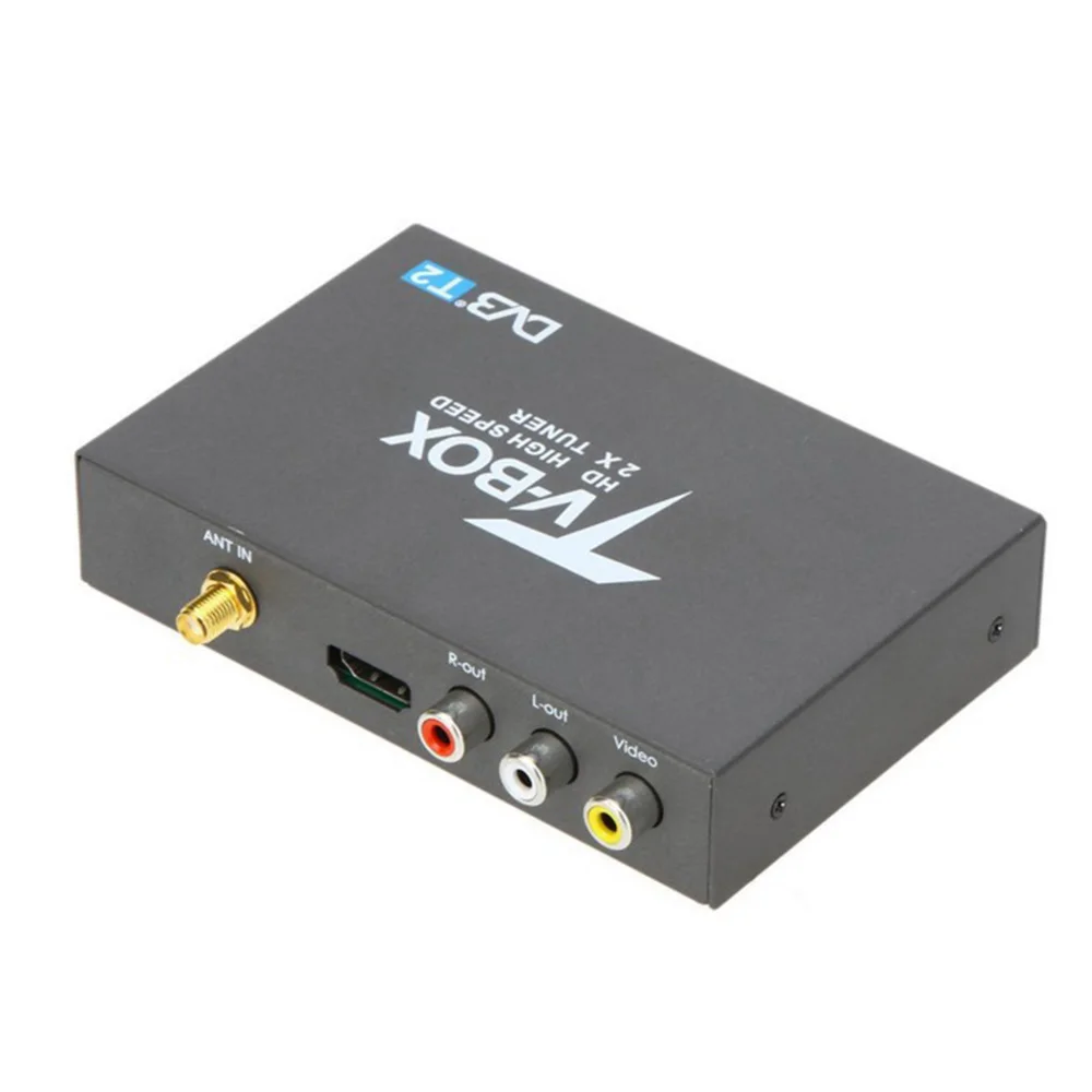 Одиночная антенна DVB T2 автомобильный 2 мобильный чип цифровой тв тюнер HD 1080P ТВ