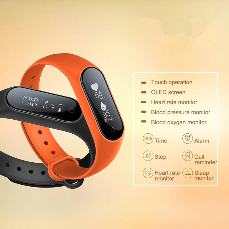 chigu Y2 Plus Heart Rate Smart Band Watch Bluetooth Blood Pressure Monitor Smartband Bracelet Fitness Tracker Wristband | Электроника