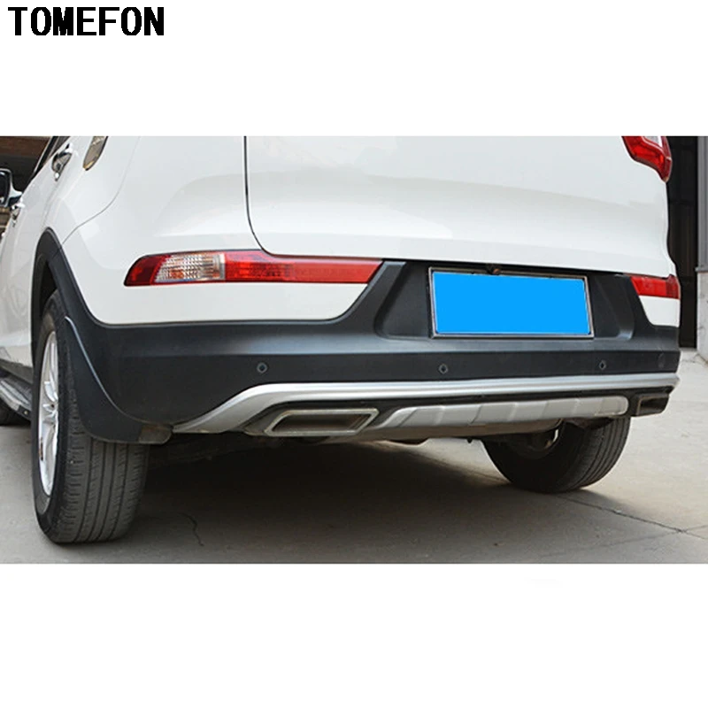 TOMEFON для Kia Sportage R 2010 2011 2012 2013 2014 ABS хромированный передний и задний бампер защита