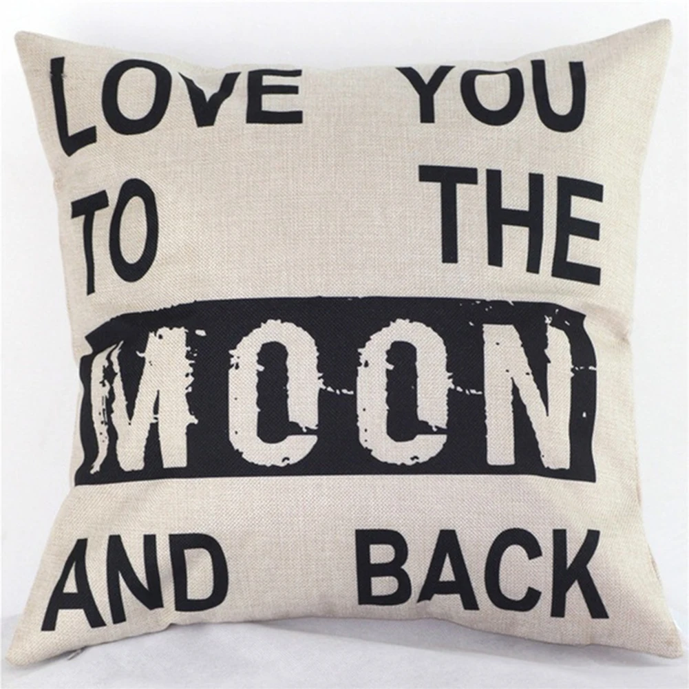 Pillow Case LOVE YOU MOST Cover Romantic Wedding Valentine's Gifts 45cm | Дом и сад