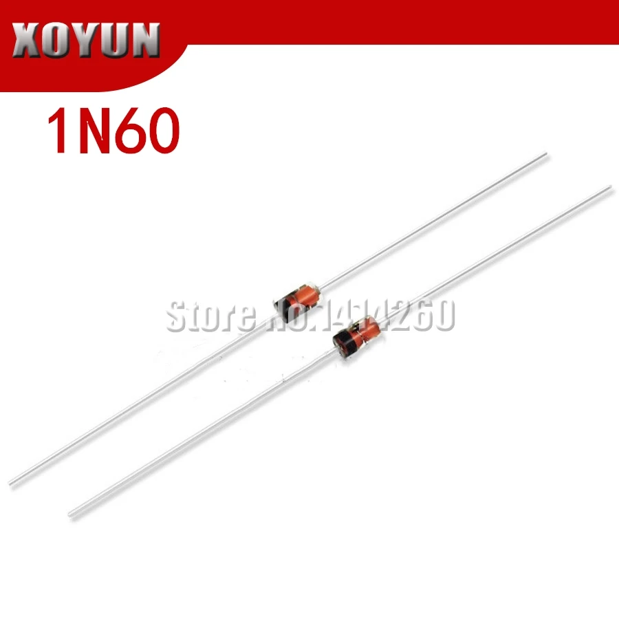 100 шт./лот 1N60 DO-7 1N60P DO-35 Диод Шоттки из Германия
