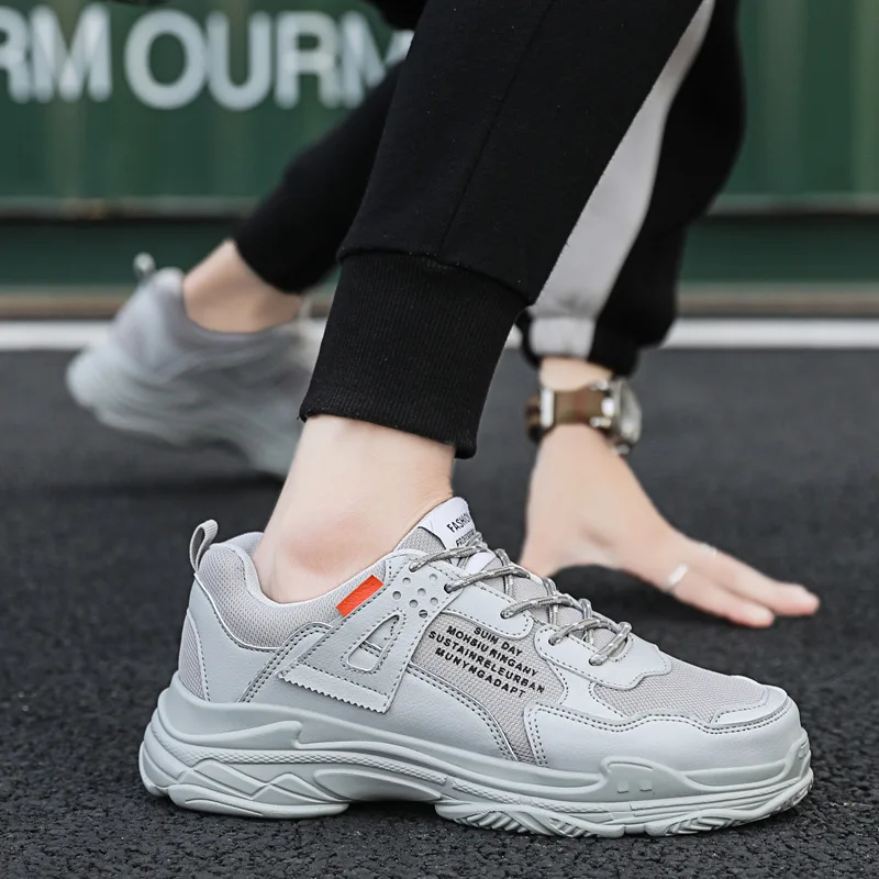 Мужская обувь на платформе для папы 2019 Весна Лето Повседневные кроссовки