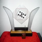 Делюкс ТВ Карта рамка пульт управления выбранная карта в стекло Волшебные трюки сцены Magia аксессуары иллюзия, трюк, реквизит Magica