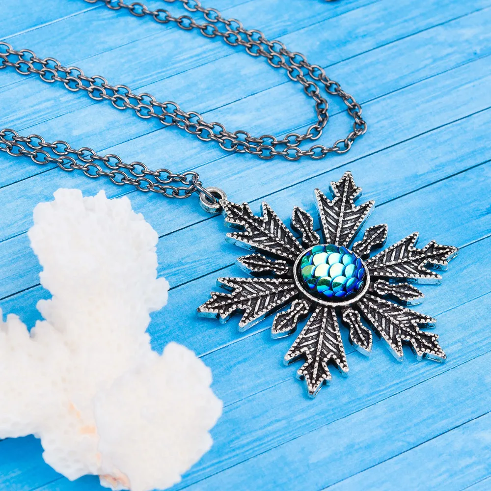 Ожерелье DoreenBeads ручной работы Drusy в виде рыбы/дракона цепочка с плетением