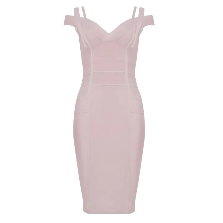 2019 бежевое розовое оранжевое Бандажное платье на бретельках соблазнительное