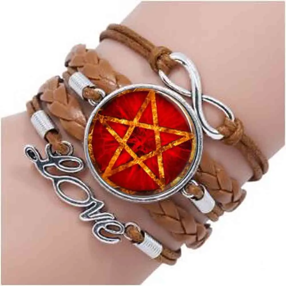 Фотофон с искусственными звездами|charm jewelry|bracelet charmspentagram bracelet |