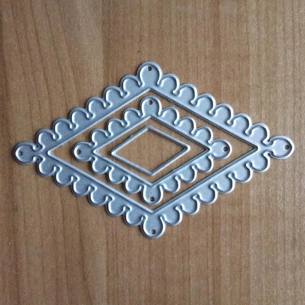 Металлические алмазные рамки для резки трафареты DIY скрапбукинга/фотоальбома