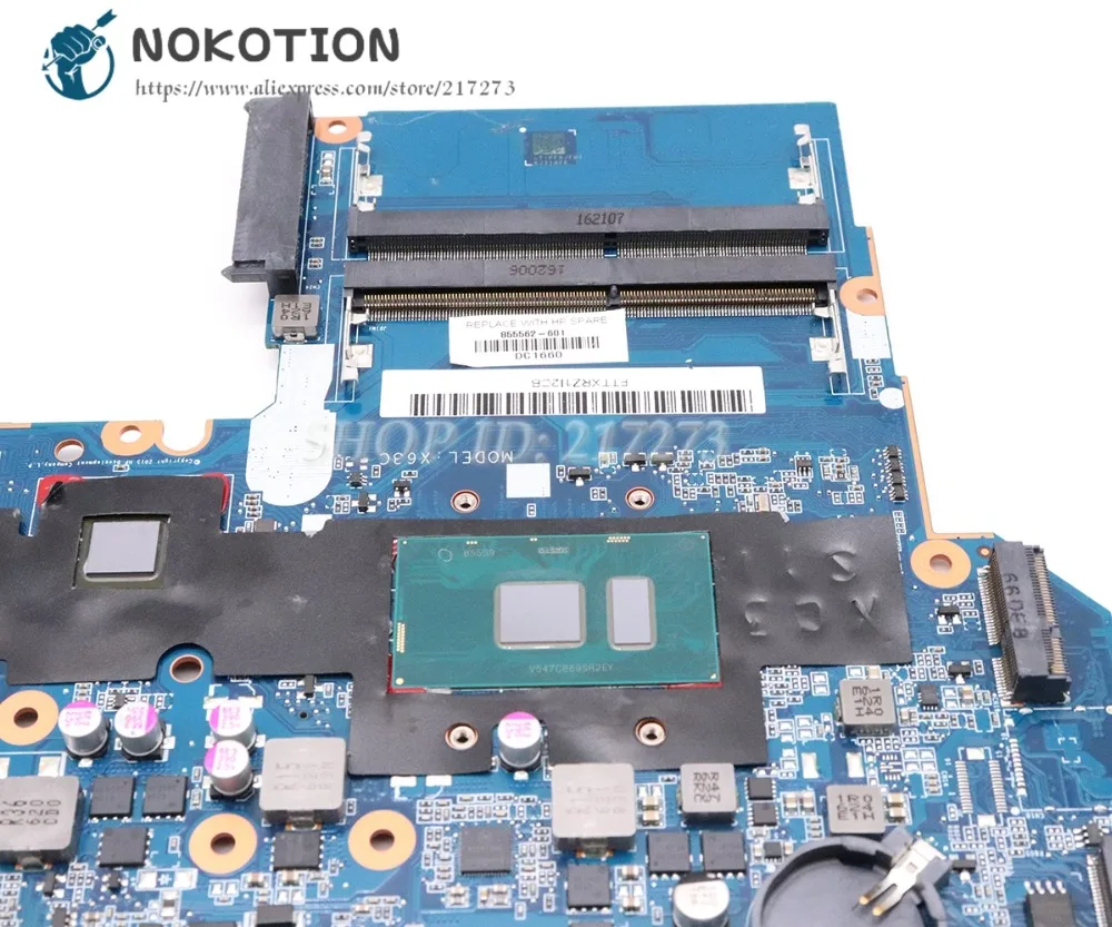 NOKOTION для HP ProbBook 450 G3 материнская плата ноутбука R7 M340 GPU SR2EY I5 6200U CPU DDR4 855562 601 001