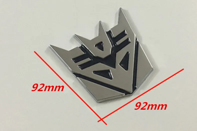 92mm ABS 3d наклейки для автомобиля трансформеры для автомобиля логотип окна хвост автомобиля украшения кузова автомобиля Стайлинг - Название цвета: 92mm