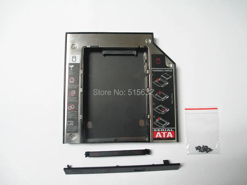 12 7 мм sata Новый 2nd HDD SSD жесткий диск Caddy для Dell XPS L502X L501X SATA к