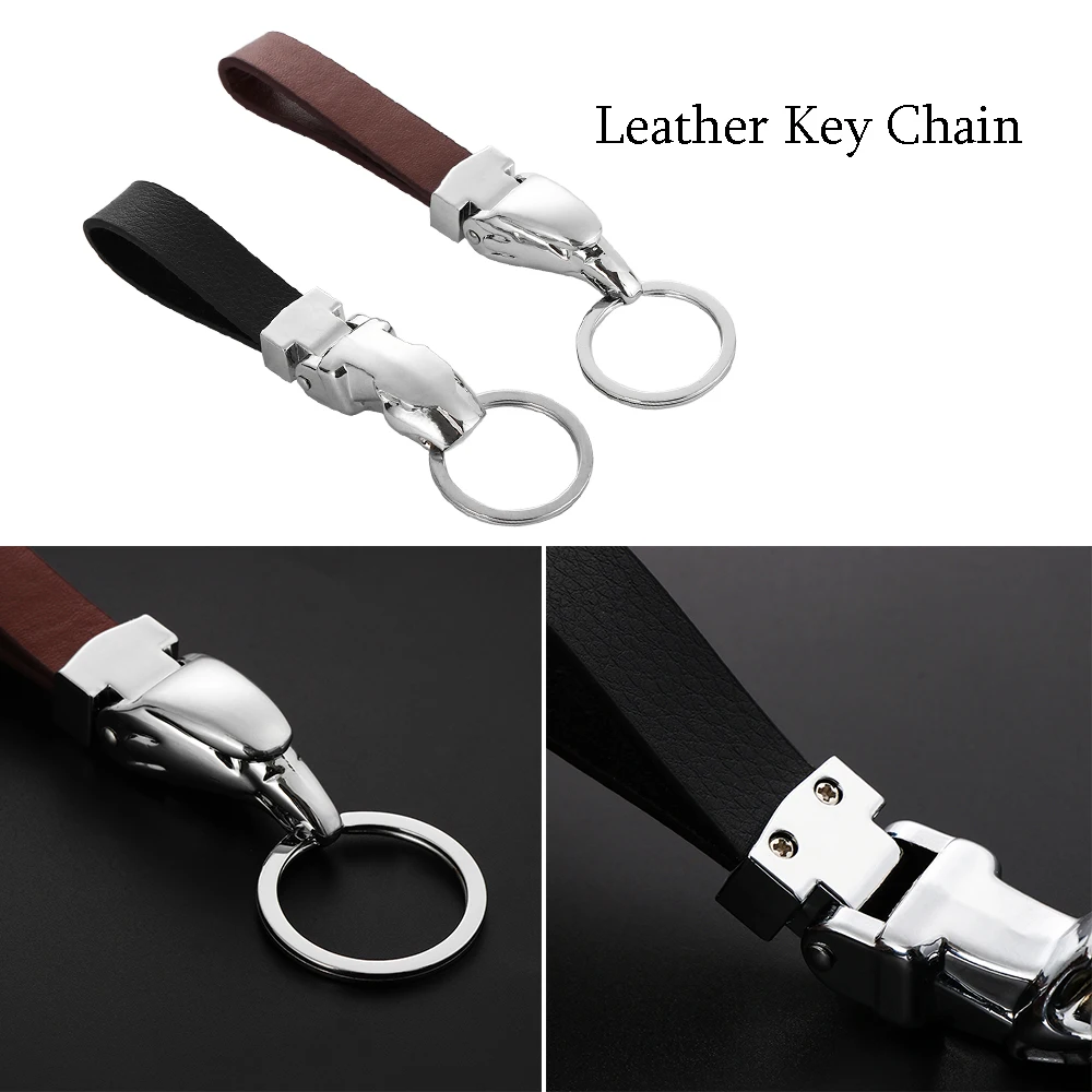 Новое поступление автомобильный кожаный PU Брелок Металлический Держатель