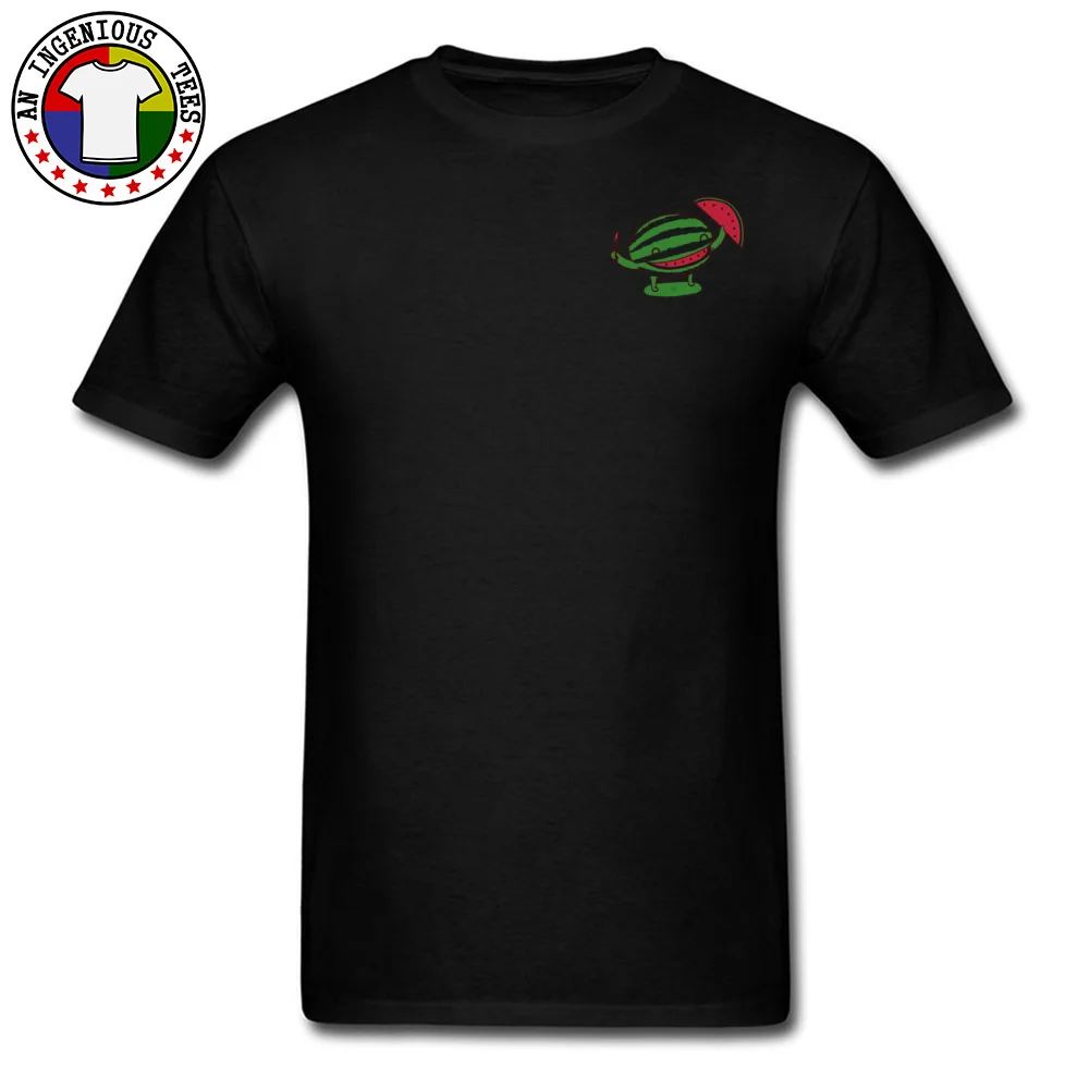 Футболка мужская классическая из натурального хлопка топ с рисунком арбуза