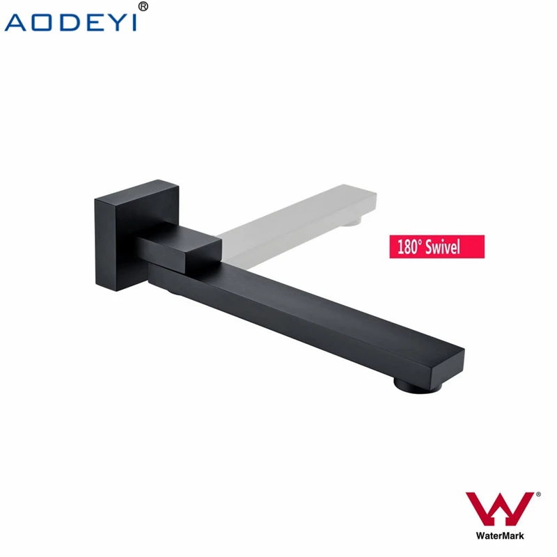 solid bass wall outlet wall mounted shower spout bath tub shower mixer faucet spout filler 180 degree folding free global shipping